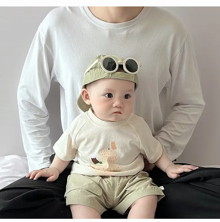 Baby Cotton Cartoon T-Shirt White Short Sleeve — feature 16