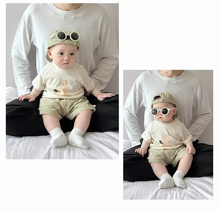 Baby Cotton Cartoon T-Shirt White Short Sleeve — feature 17