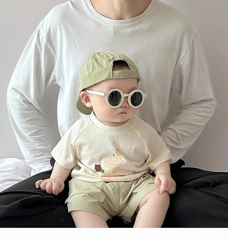 Baby Cotton Cartoon T-Shirt White Short Sleeve — feature 20