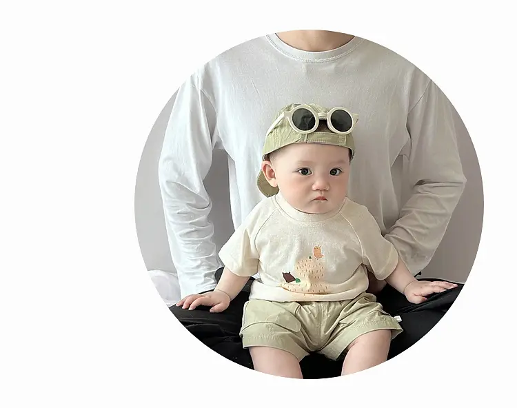 Baby Cotton Cartoon T-Shirt White Short Sleeve — feature 21