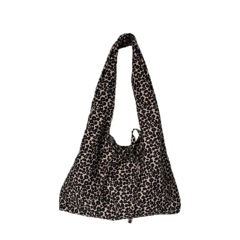 Leopard Print Shoulder Bag Large Capacity Fashion Tote - Image 8