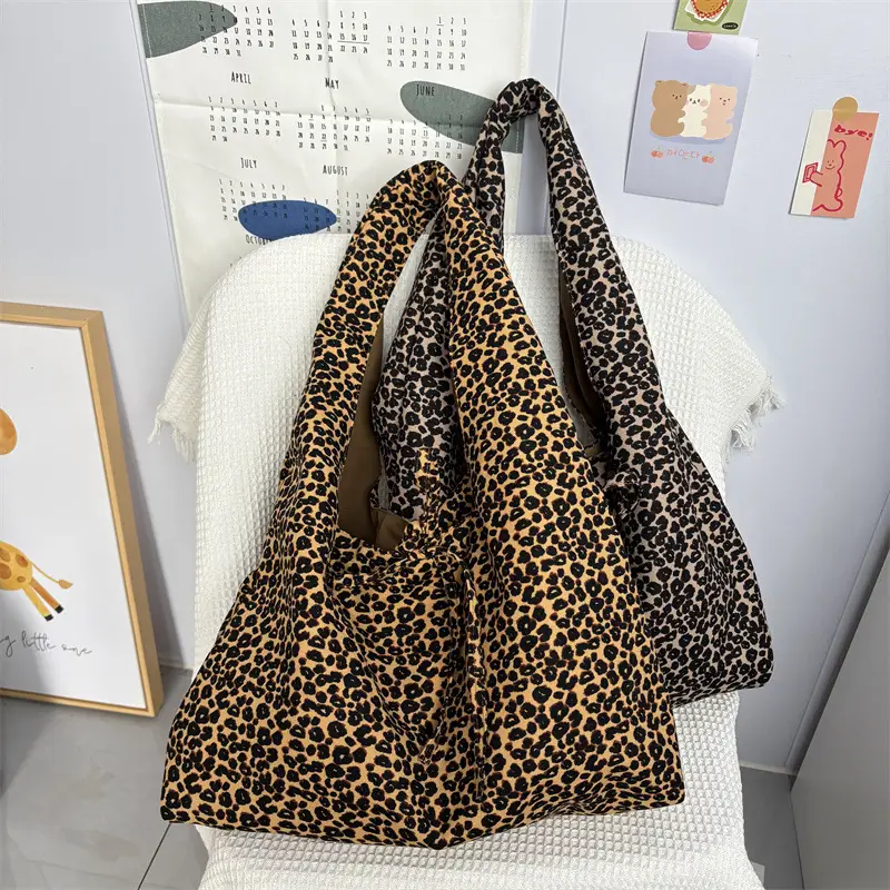 Leopard Print Shoulder Bag Large Capacity Fashion Tote — feature 23