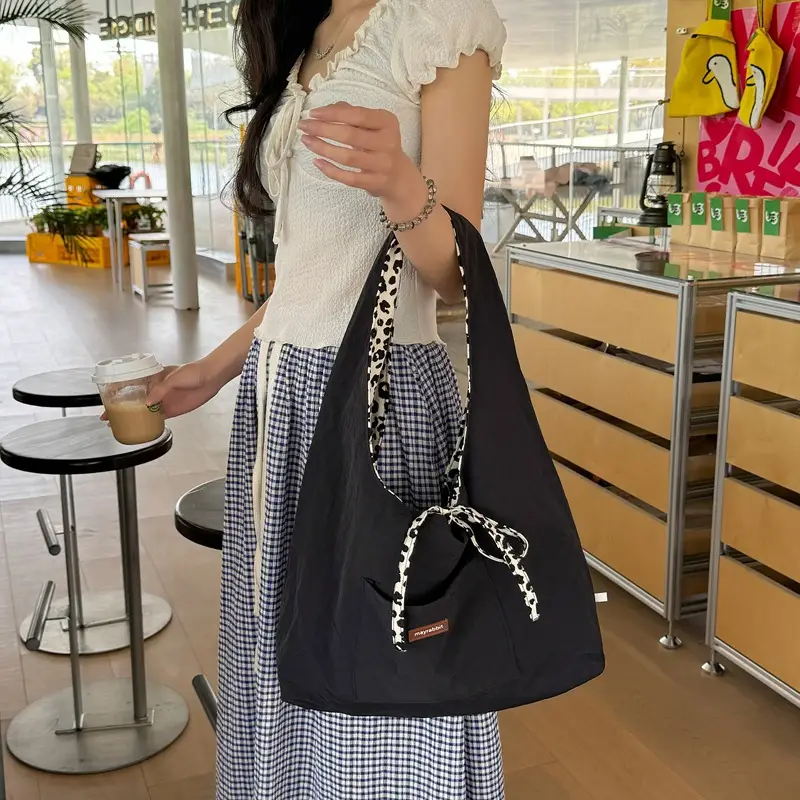 Leopard Print Shoulder Bag Large Capacity Fashion Tote — feature 7