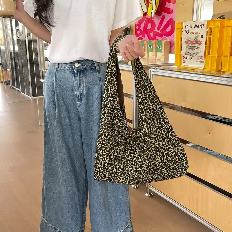 Leopard Print Shoulder Bag Large Capacity Fashion Tote - Image 2