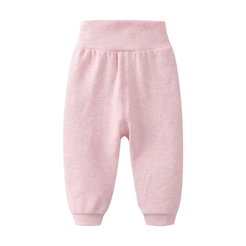 Baby Cotton Tummy Pants Pink Striped Winter Sleep Pants