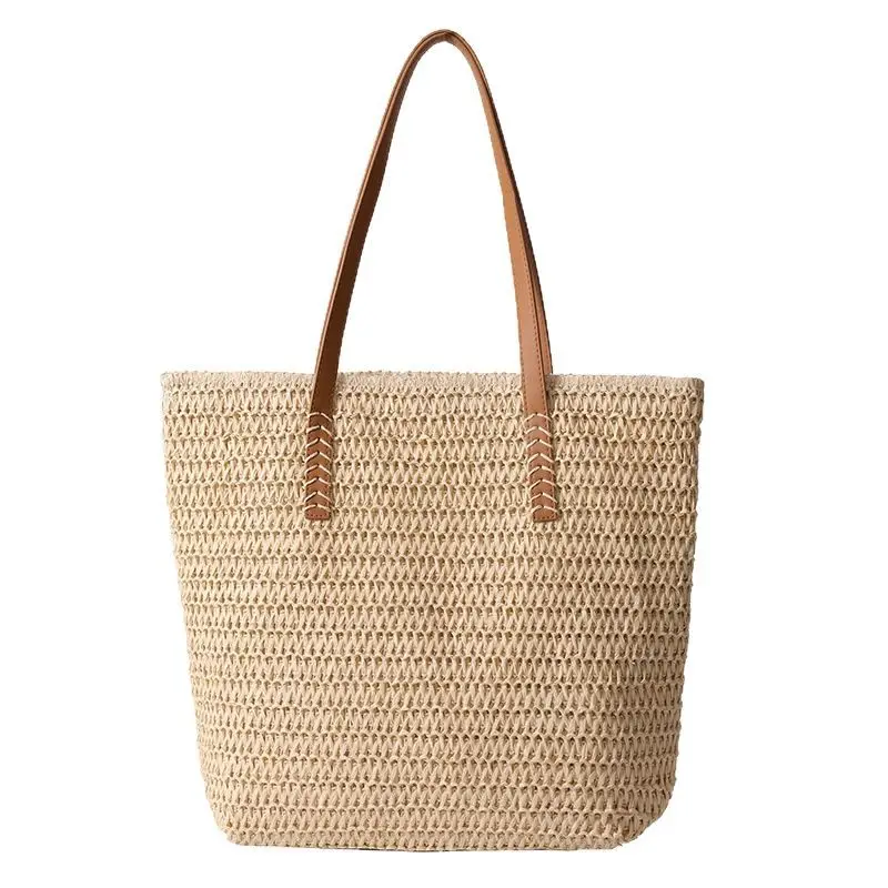 Women Straw Woven Large Capacity Shoulder Bag 2025 - Image 7