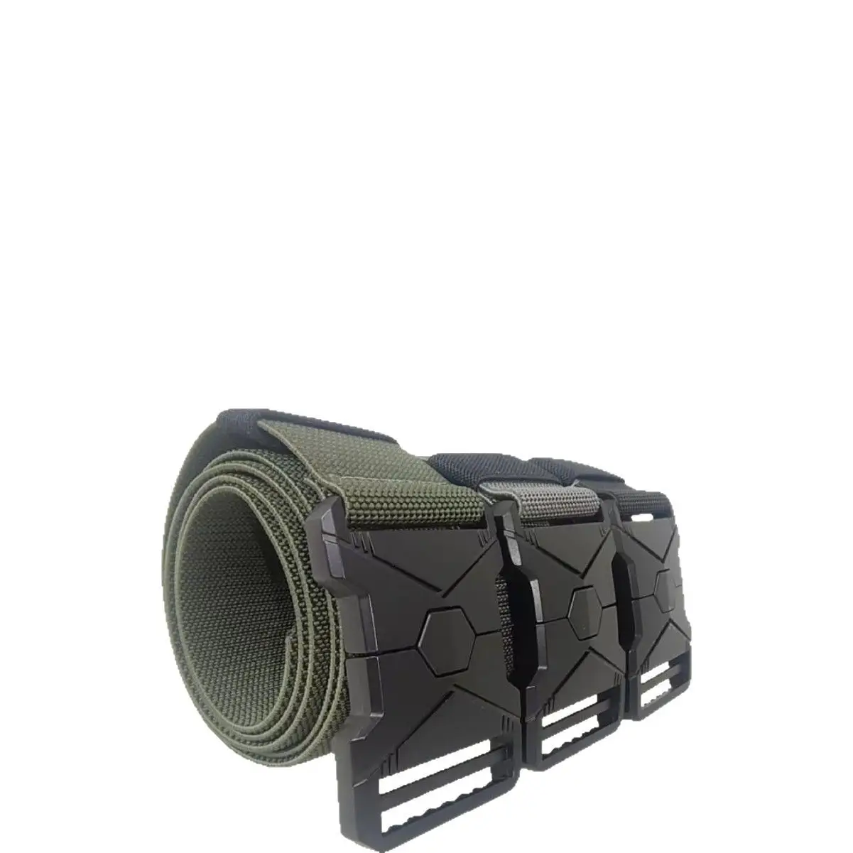 Tactical Elastic Belt Black Nylon Buckle - Image 5