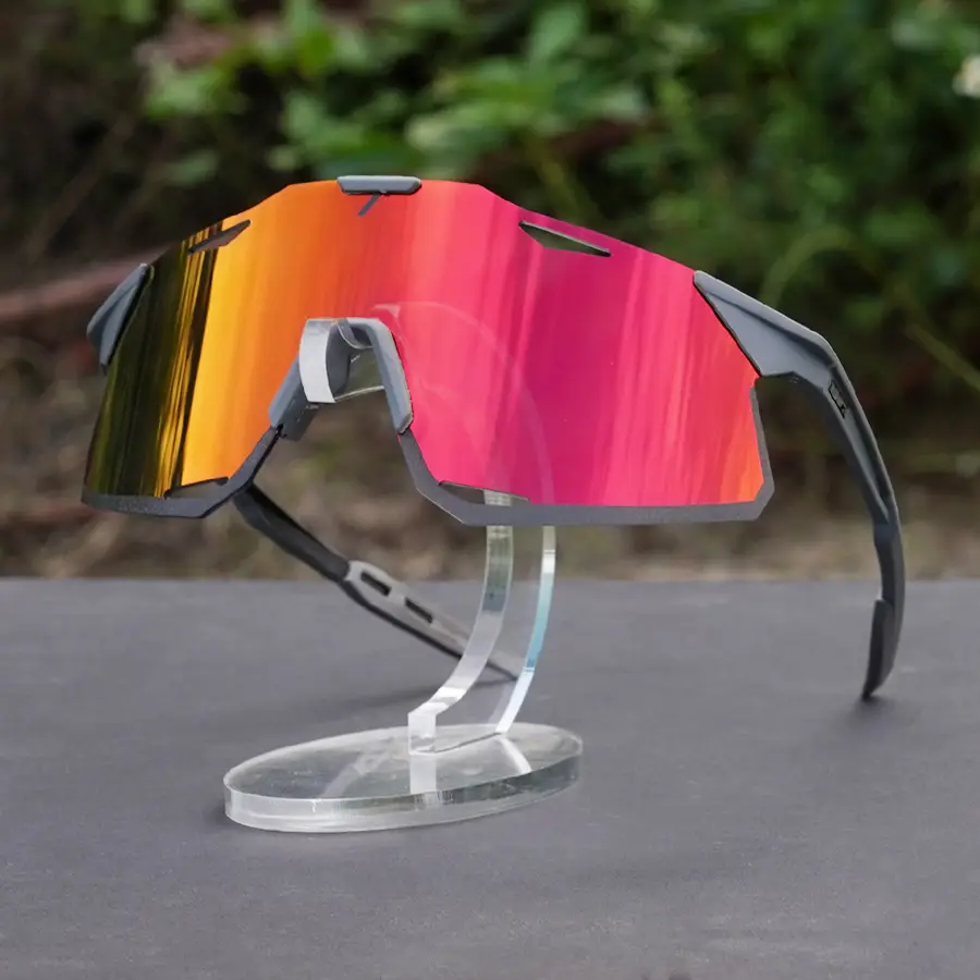 Three-Lens Outdoor Sunglasses Blue Mountain Bike Goggles