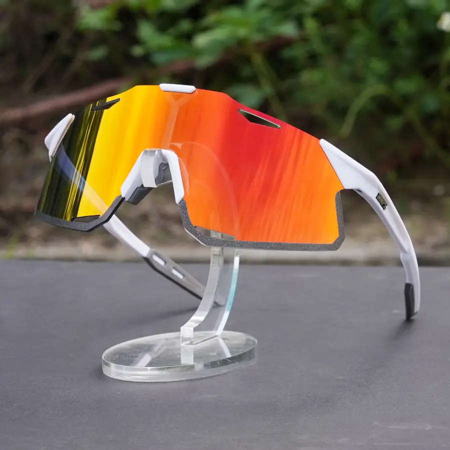 Three-Lens Outdoor Sunglasses Blue Mountain Bike Goggles