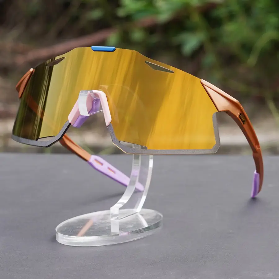 Three-Lens Outdoor Sunglasses Blue Mountain Bike Goggles