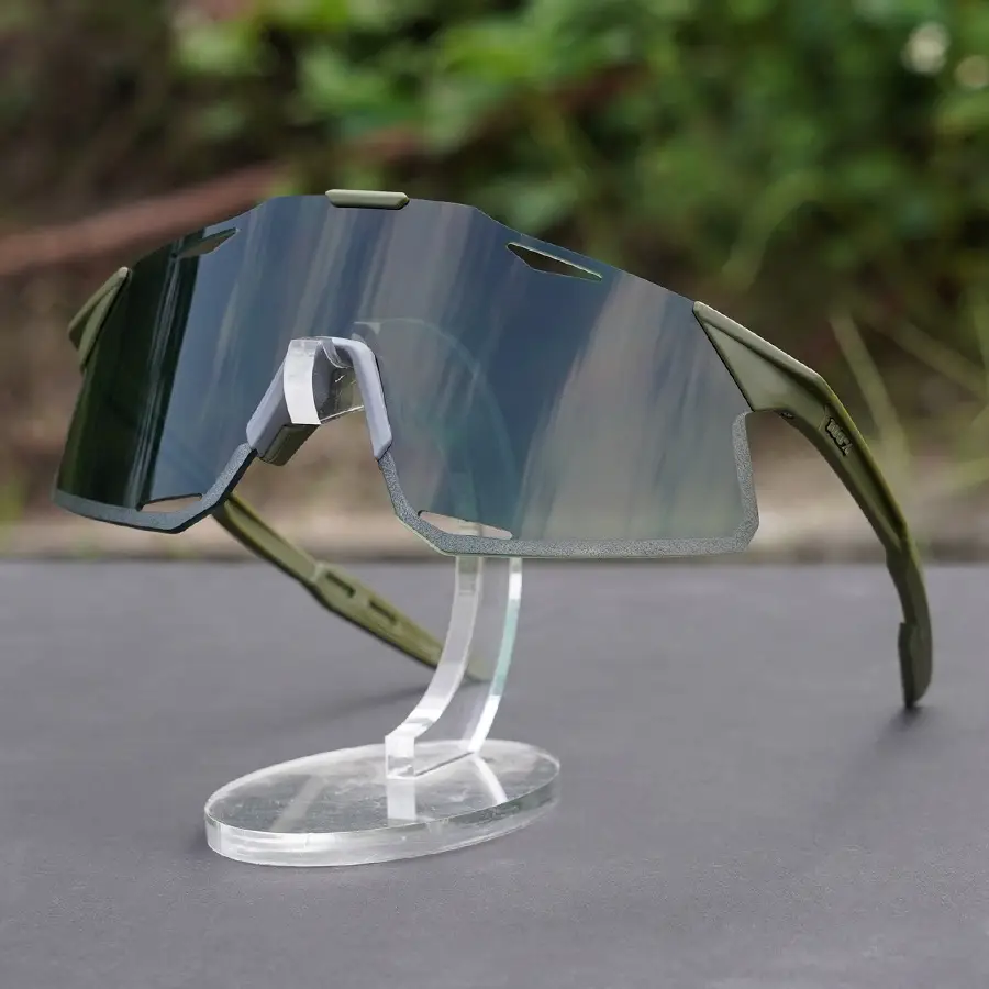 Three-Lens Outdoor Sunglasses Blue Mountain Bike Goggles