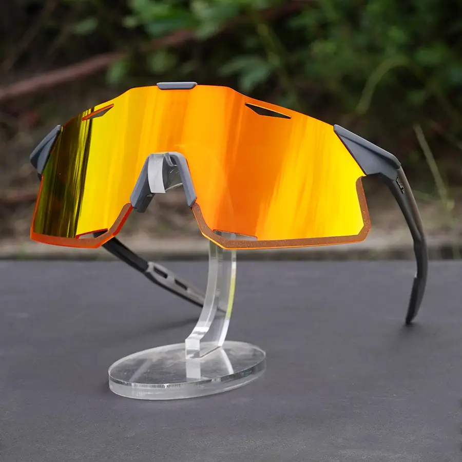 Three-Lens Outdoor Sunglasses Blue Mountain Bike Goggles