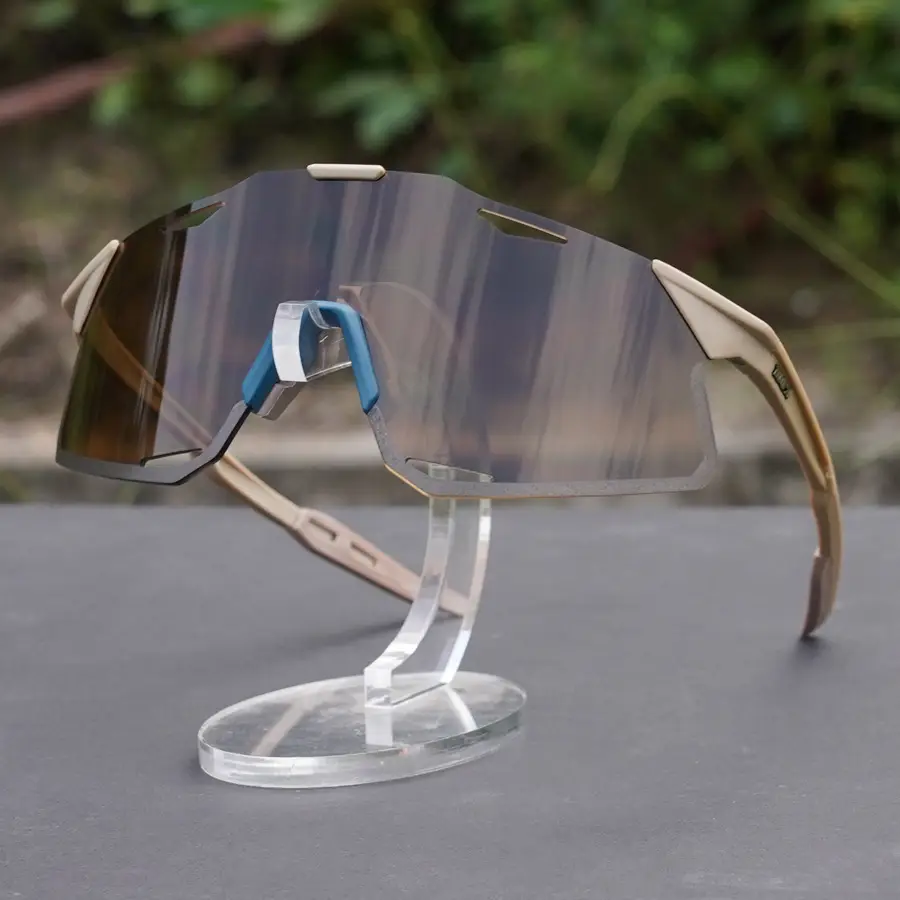 Three-Lens Outdoor Sunglasses Blue Mountain Bike Goggles