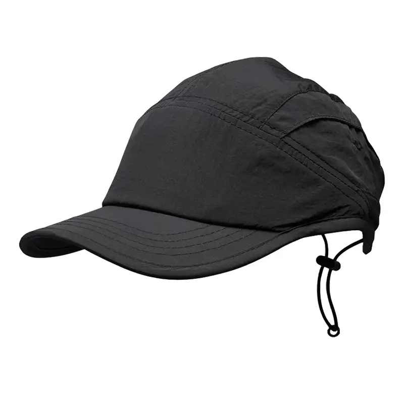 Japanese Style Waterproof Baseball Cap Black Lightweight Breathable