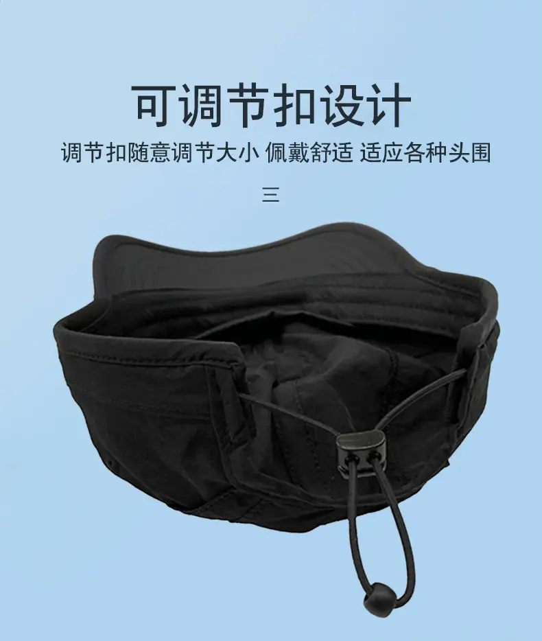 Japanese Style Waterproof Baseball Cap Black Lightweight Breathable — feature 10