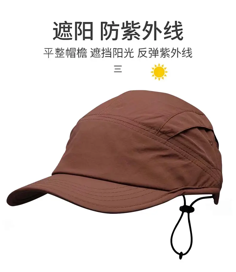 Japanese Style Waterproof Baseball Cap Black Lightweight Breathable — feature 7