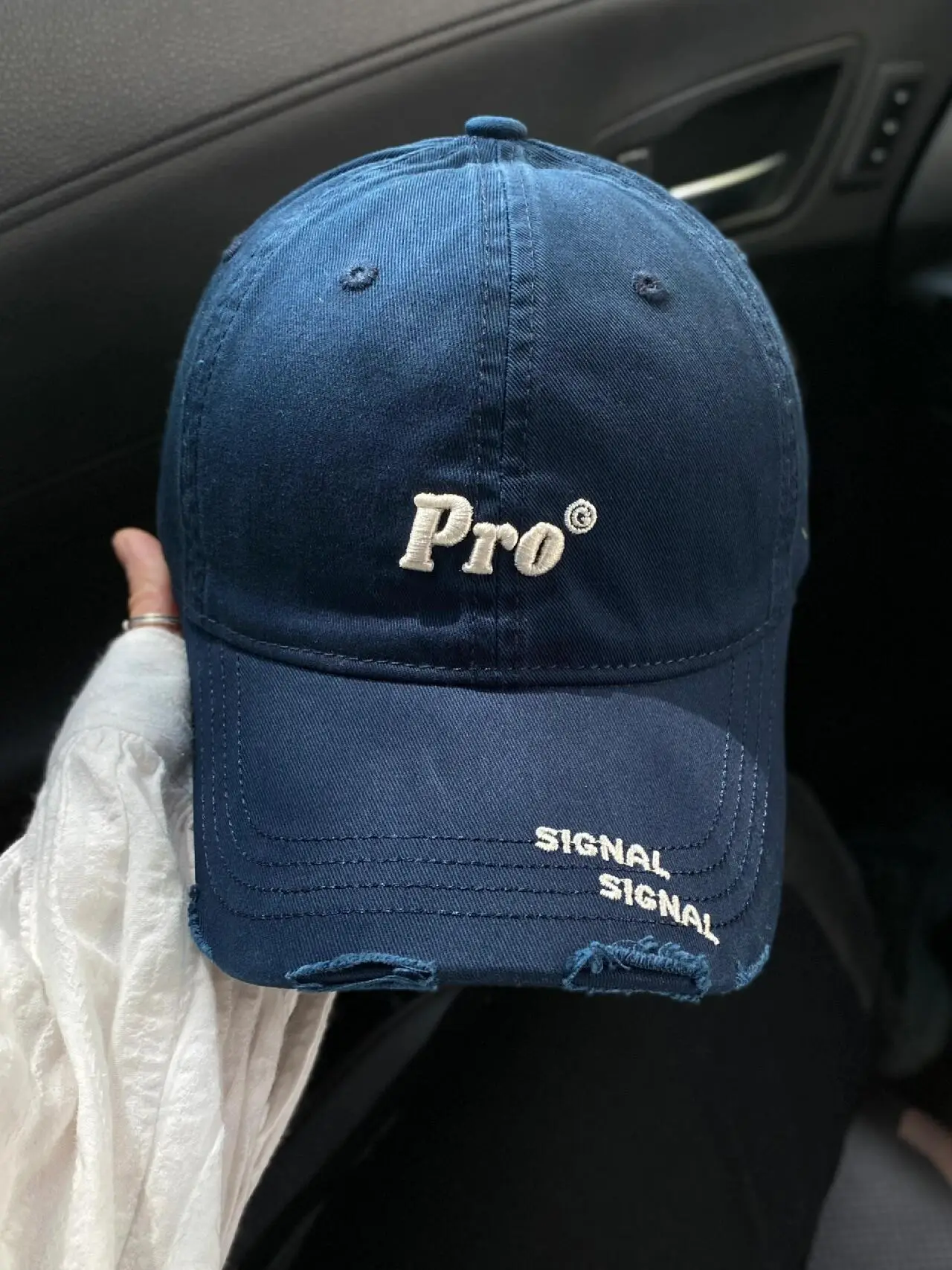 Purple Pro Letter Baseball Cap with Signal Brand — feature 1
