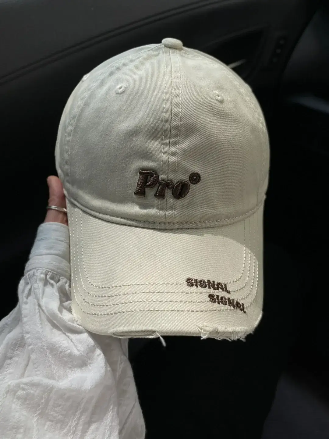 Purple Pro Letter Baseball Cap with Signal Brand