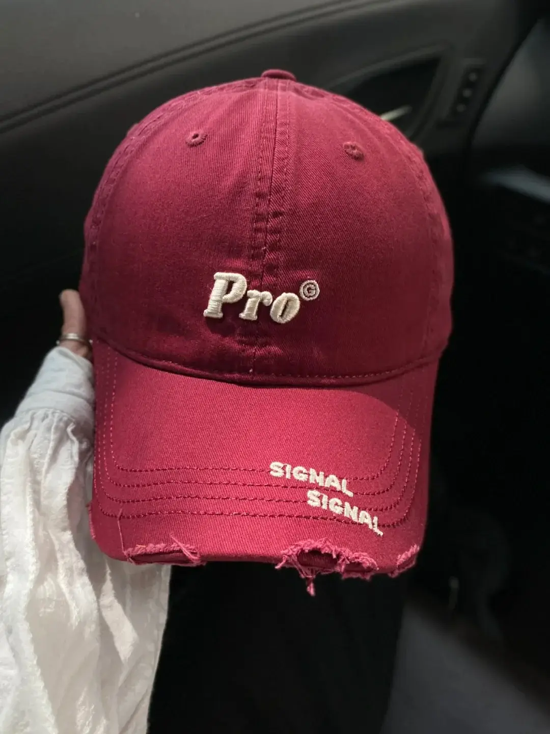 Purple Pro Letter Baseball Cap with Signal Brand