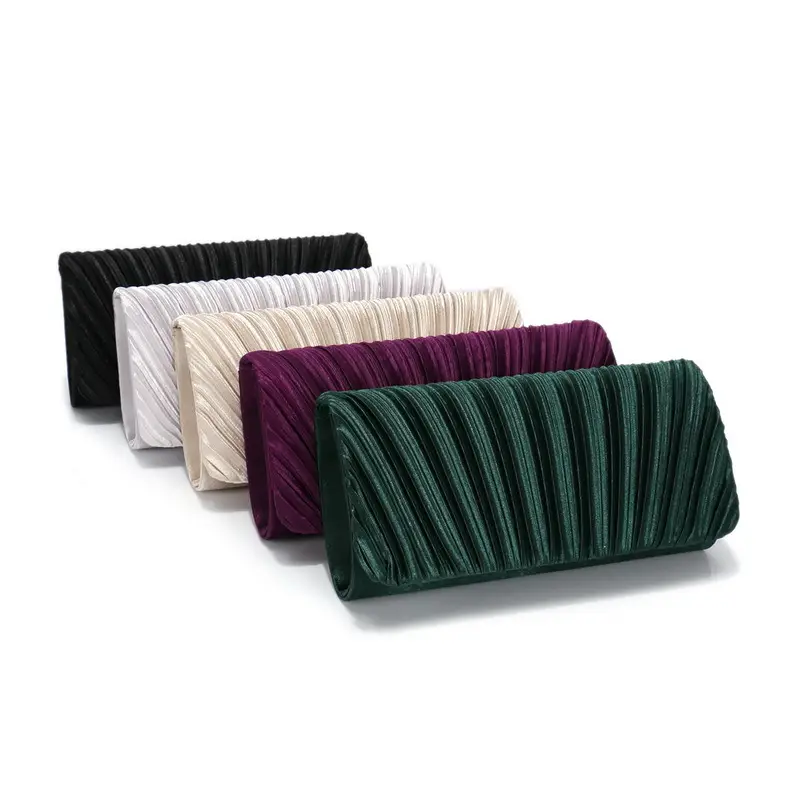 Light Luxury Pleated Silk Dinner Bag — feature 7