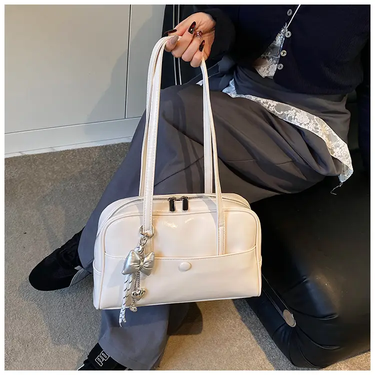 Pink Korean Style Shoulder Bag with Chain Strap — feature 27