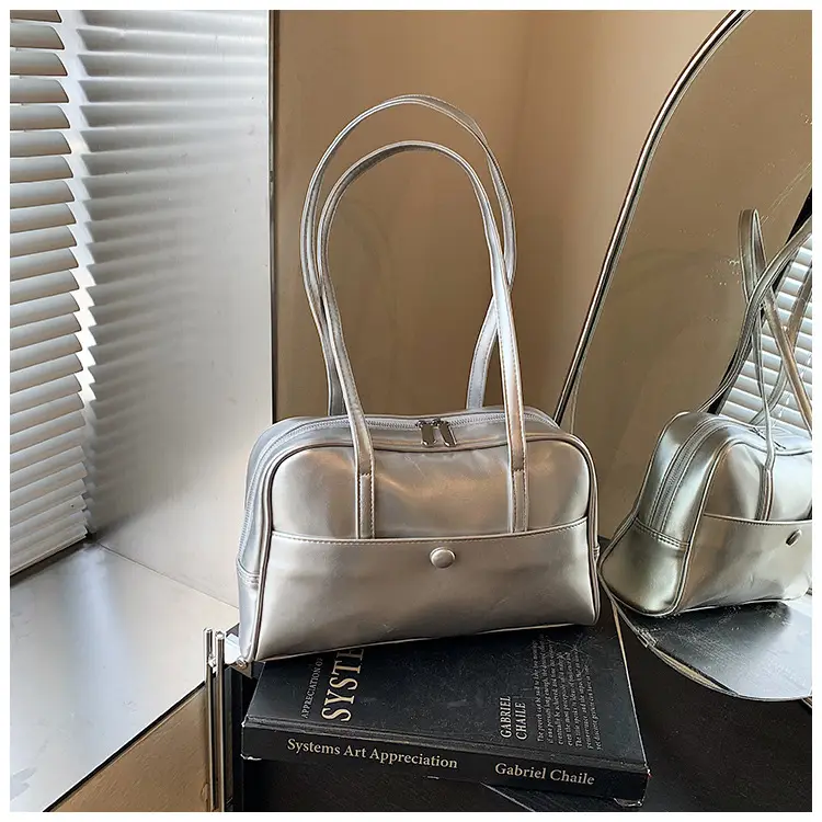 Pink Korean Style Shoulder Bag with Chain Strap — feature 35