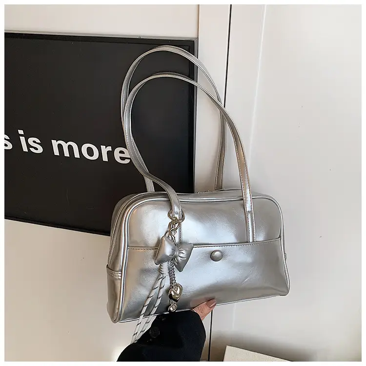 Pink Korean Style Shoulder Bag with Chain Strap — feature 36