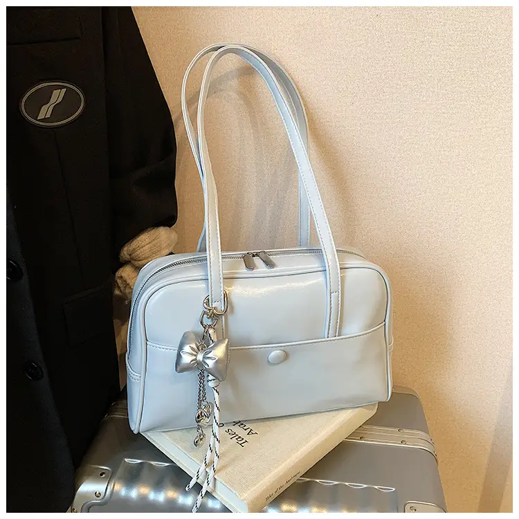Pink Korean Style Shoulder Bag with Chain Strap — feature 38