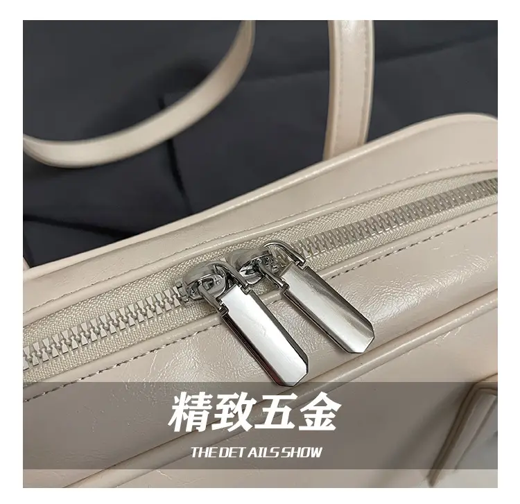 Pink Korean Style Shoulder Bag with Chain Strap — feature 7