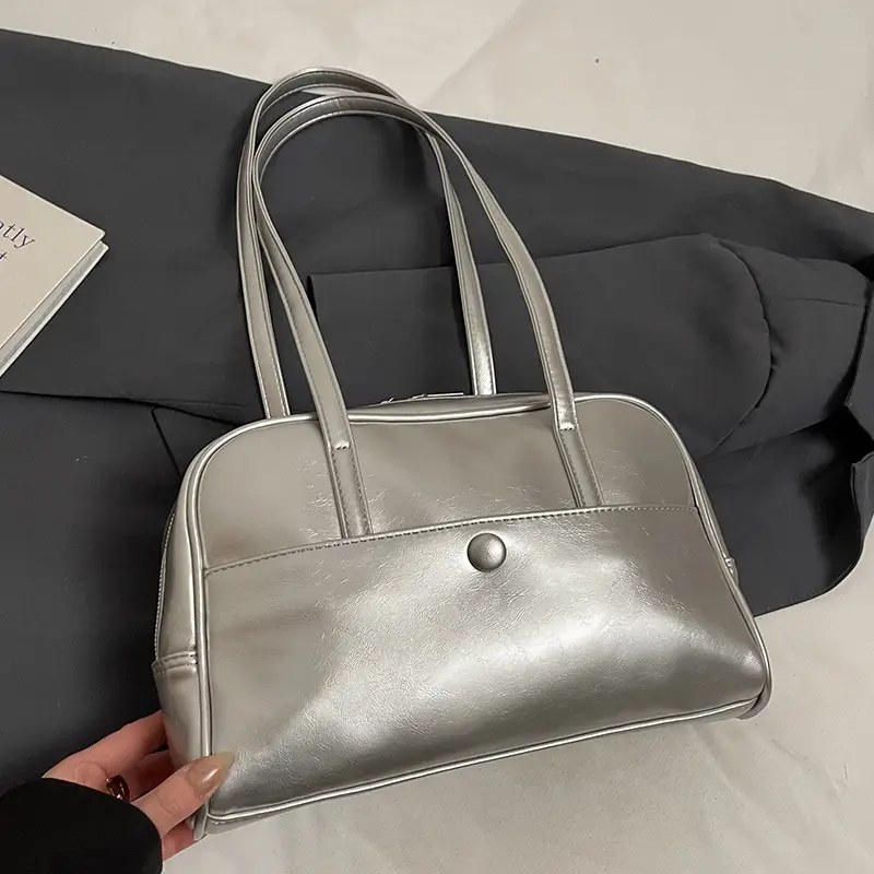 Pink Korean Style Shoulder Bag with Chain Strap