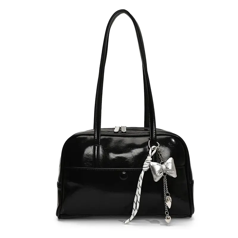Pink Korean Style Shoulder Bag with Chain Strap