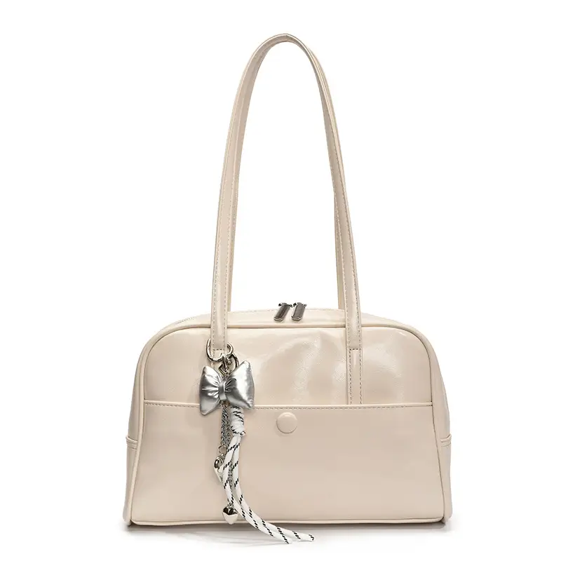 Pink Korean Style Shoulder Bag with Chain Strap