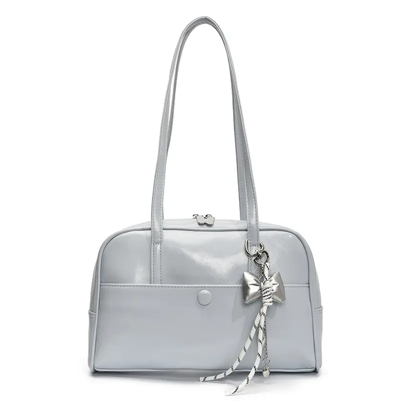 Pink Korean Style Shoulder Bag with Chain Strap