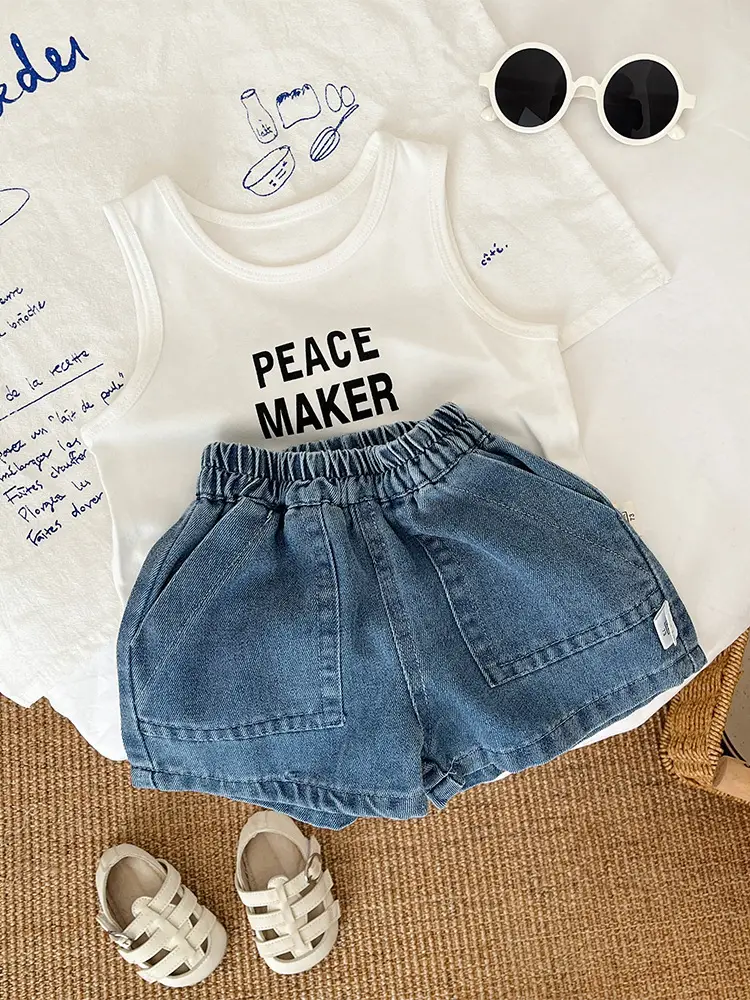 Peace Maker Cotton Vest for Boys Summer - Image 3