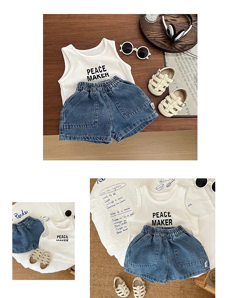 Peace Maker Cotton Vest for Boys Summer — feature 5