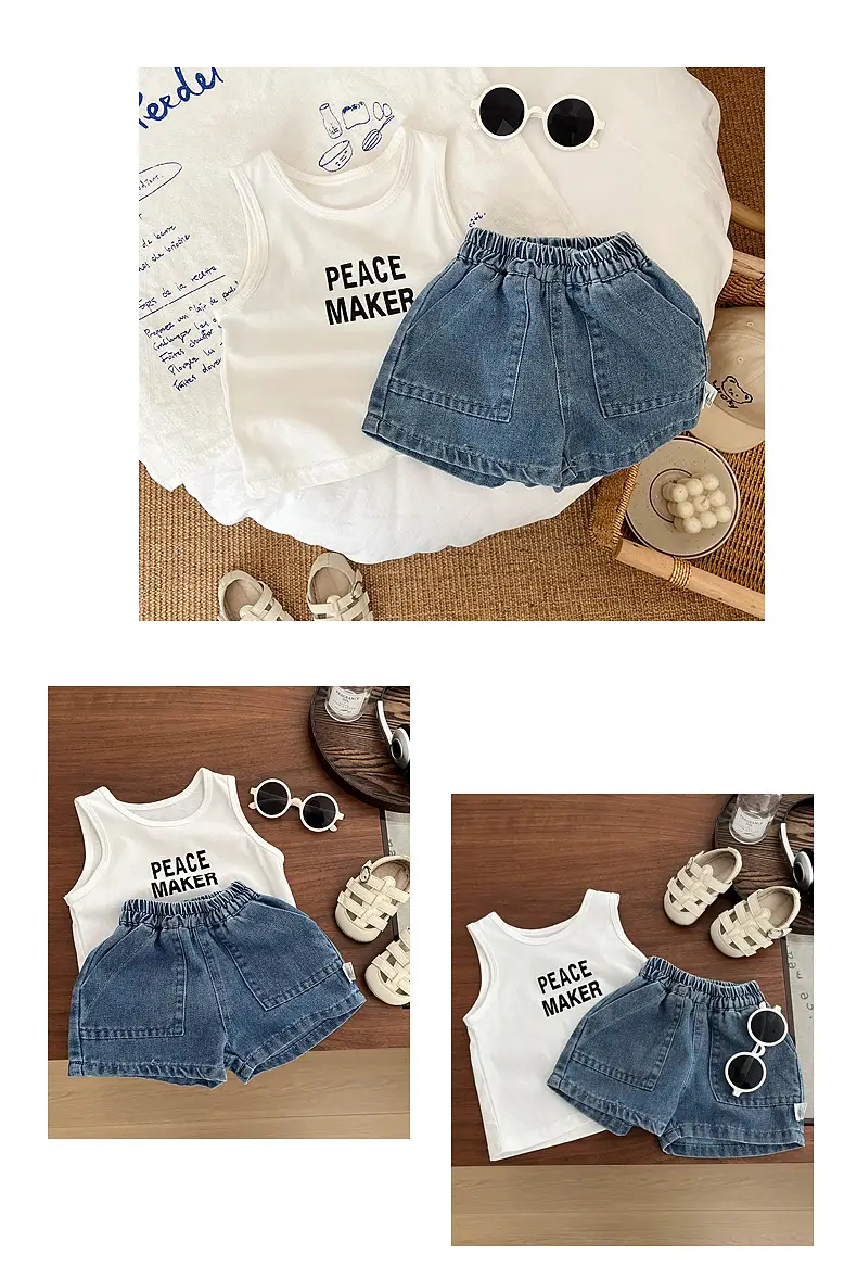 Peace Maker Cotton Vest for Boys Summer — feature 6