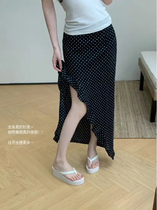 Women's Eva Flip-Flops for Outdoor Wear, European and American Style High Heels, Summer Sandals, Thick-Soled Height-Increasing Summer Slippers - Image 10