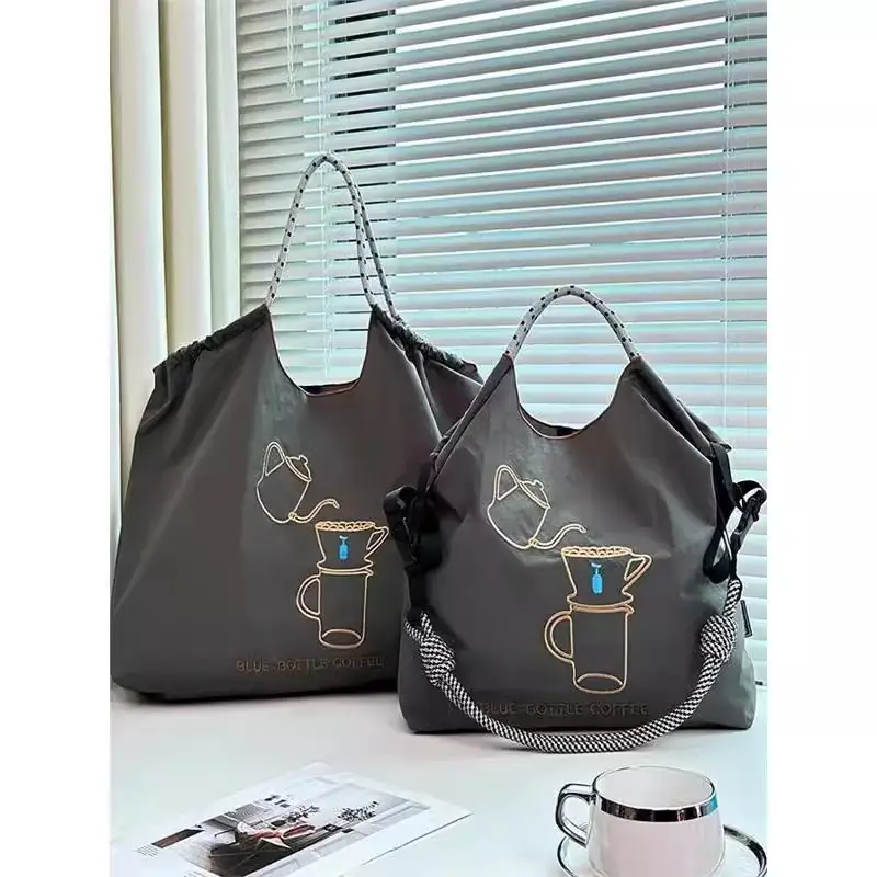 Japanese New Ball Chain Embroidered Nylon Bag - Image 11