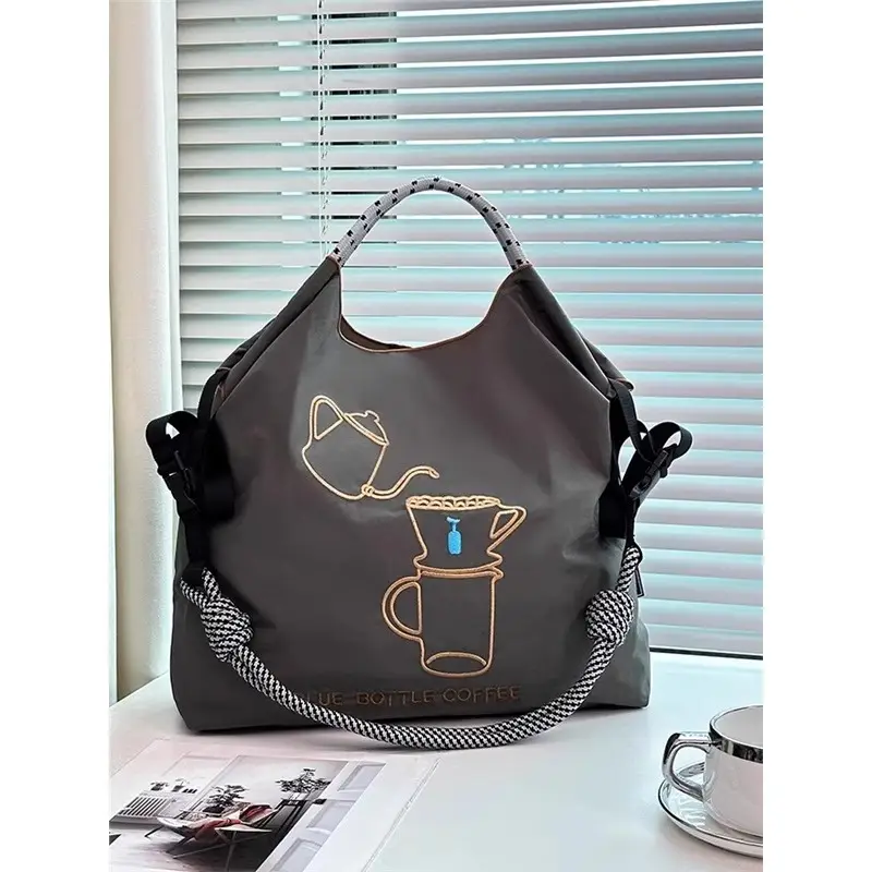 Japanese New Ball Chain Embroidered Nylon Bag - Image 12