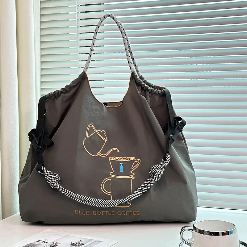 Japanese New Ball Chain Embroidered Nylon Bag - Image 2