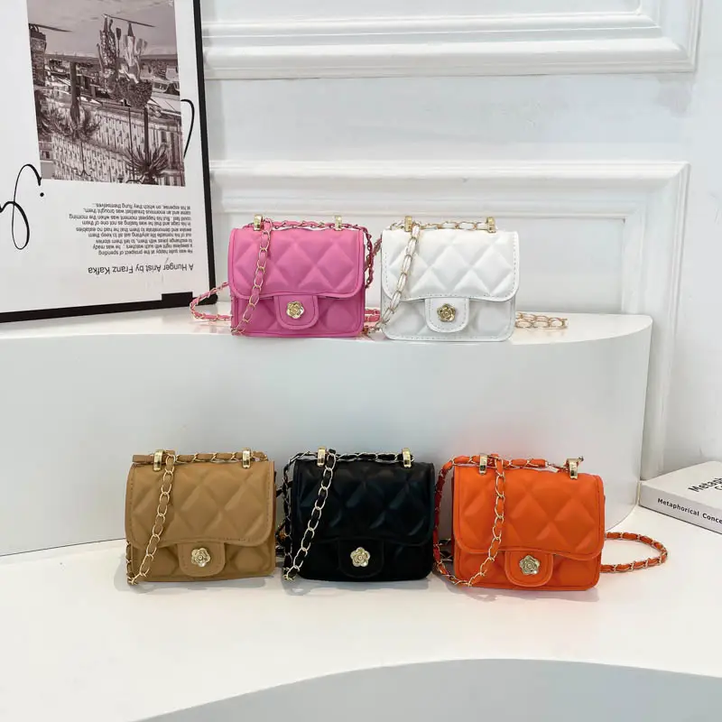 Black Quilted Mini Chain Shoulder Bag for Women - Image 9