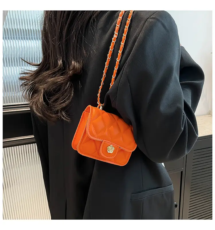 Black Quilted Mini Chain Shoulder Bag for Women — feature 16