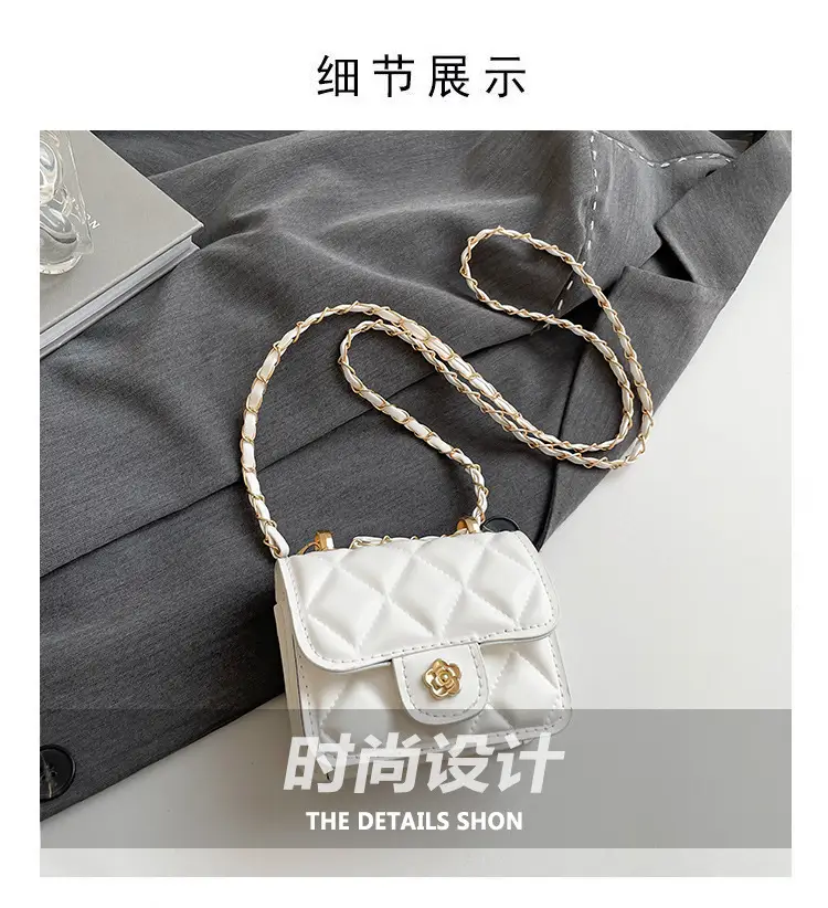 Black Quilted Mini Chain Shoulder Bag for Women — feature 3