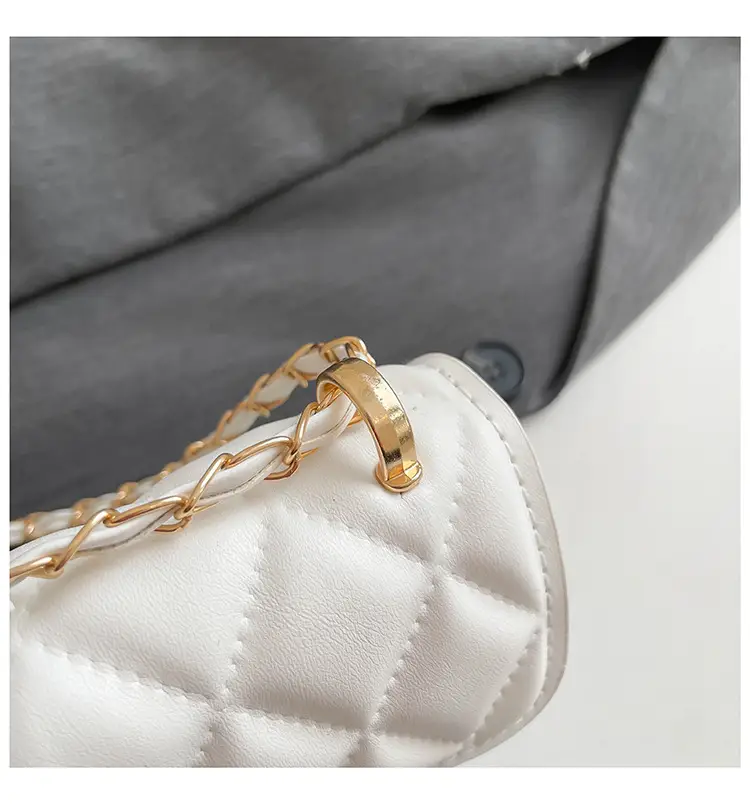 Black Quilted Mini Chain Shoulder Bag for Women — feature 5