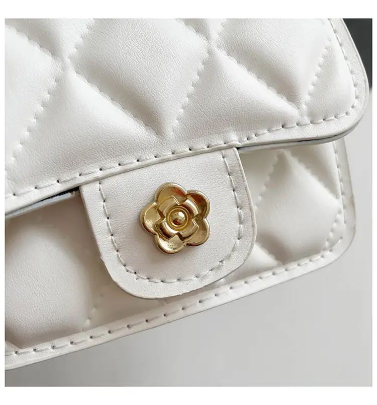 Black Quilted Mini Chain Shoulder Bag for Women — feature 8