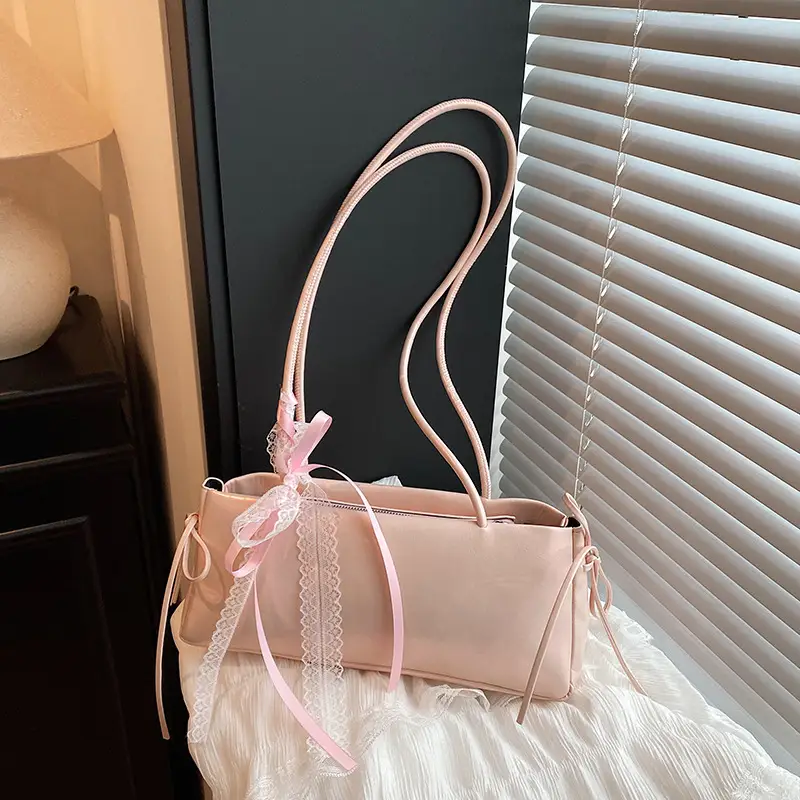 2025 White Silk Satchel Shoulder Bag for Women - Image 6