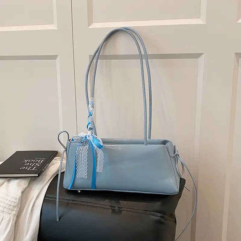 2025 White Silk Satchel Shoulder Bag for Women - Image 7
