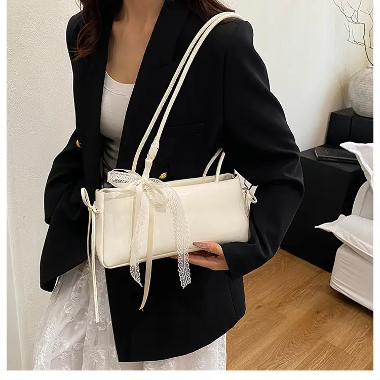 2025 White Silk Satchel Shoulder Bag for Women — feature 10