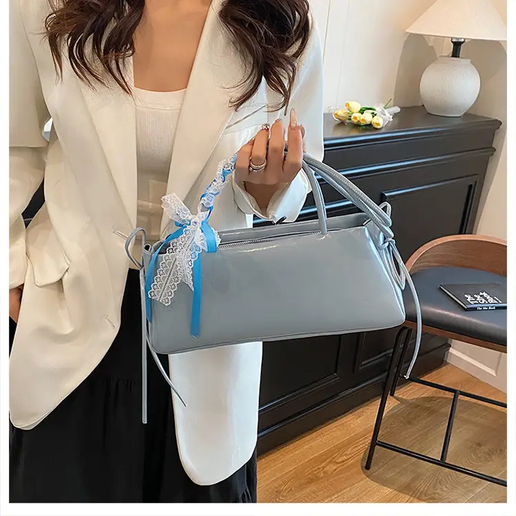 2025 White Silk Satchel Shoulder Bag for Women — feature 12