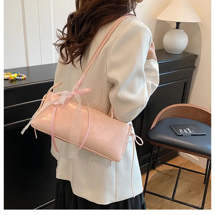 2025 White Silk Satchel Shoulder Bag for Women — feature 15